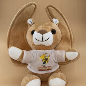 6” Raptorcat Plushie in white tee