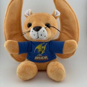 7” Raptorcat Plushie in blue tee